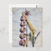 Teken van Las Vegas Retro Nevada Las Vegas Briefkaart (Voorkant / Achterkant)