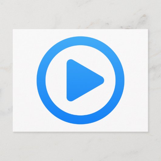 Teken van mediaspeler briefkaart (Voorkant)