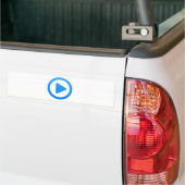 Teken van mediaspeler bumpersticker (Op Truck)