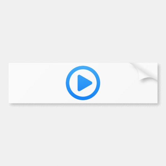 Teken van mediaspeler bumpersticker (Voorkant)