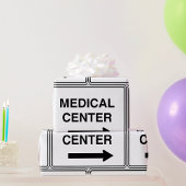 Teken van medisch centrum cadeaupapier