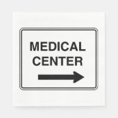 Teken van medisch centrum servet (Voorkant)