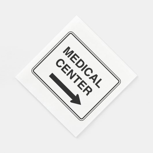 Teken van medisch centrum servet (Hoek)