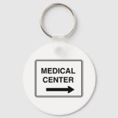 Teken van medisch centrum sleutelhanger (Voorkant)