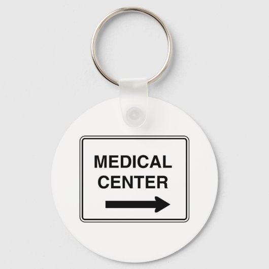 Teken van medisch centrum sleutelhanger (Voorkant)