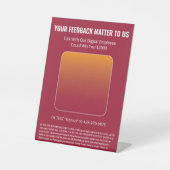 teken van Moes Pedestal Reclamebord Met Voetstuk (Voorkant)