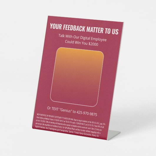 teken van Moes Pedestal Reclamebord Met Voetstuk (Voorkant)