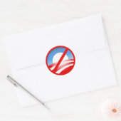 Teken van Nobama Ronde Sticker (Envelop)