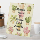 Teken van plastic voetstuk | Garden Quote Display Reclamebord Met Voetstuk (Insitu)