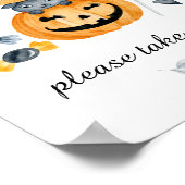 Teken van pompoenen voor Baby shower Poster (Hoek)