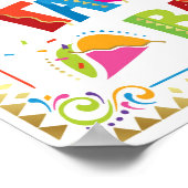 Teken van TACO BAR Fiesta-partij Poster (Hoek)