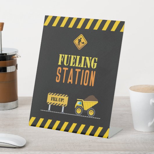 Teken van tankstation voor vrachtwagenpartij voor  reclamebord met voetstuk (Insitu)