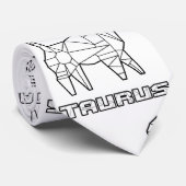Teken van Taurus-dierenriem Stropdas (Opgerold)