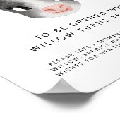 Teken van tijdcapsule | Koe meisje verjaardagsfees Poster (Hoek)