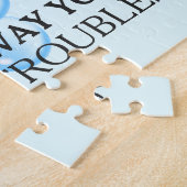 Teken van Tropische Motivatie wasruimte Legpuzzel (Zijkant)