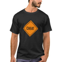 Teken van vals woord | Basic donker T-shirt