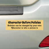 Teken vóór beleid bumpersticker (Op auto)