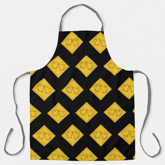 Teken voor bierliefhebbers schort (Voorkant)