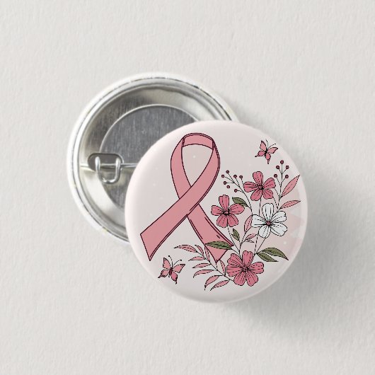 Teken voor Borstkanker Button (Voorkant /achterkant)