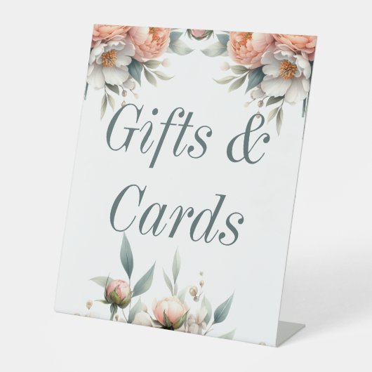 Teken voor cadeautjes en Kaarten Reclamebord Met Voetstuk (Voorkant)