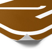 Teken voor crosslandenselectieteken poster (Hoek)