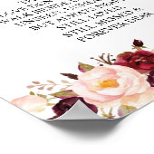 Teken voor de herdenking van de bruiloft ter naged poster (Hoek)