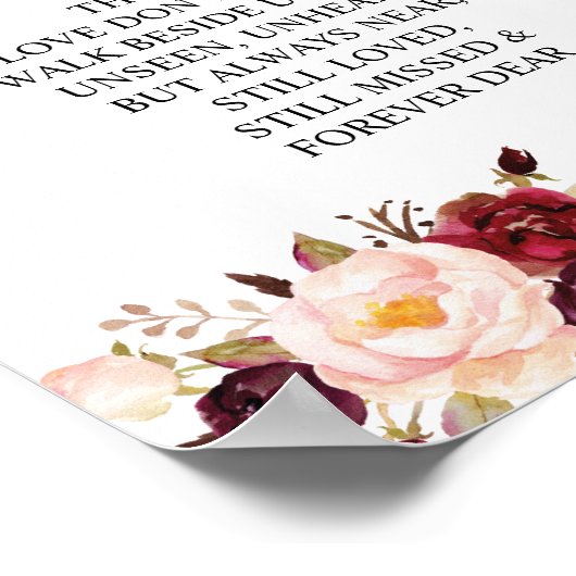 Teken voor de herdenking van de bruiloft ter naged poster (Hoek)