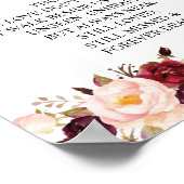 Teken voor de herdenkingstafel van de bruiloft ter poster (Hoek)