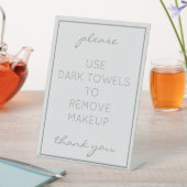 Teken voor de valutadenteller van kuststrand Gray  Reclamebord Met Voetstuk (Insitu)