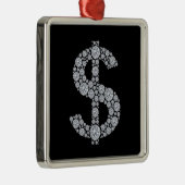 Teken voor diamanten metalen ornament (Rechts)