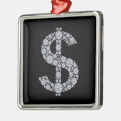 Teken voor diamanten metalen ornament (Links)