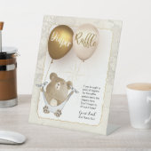 Teken voor diapraffle-tablet reclamebord met voetstuk (Insitu)