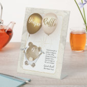 Teken voor diapraffle-tablet reclamebord met voetstuk (Insitu)