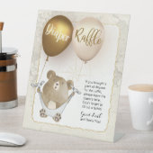 Teken voor diapraffle-tablet reclamebord met voetstuk (Insitu)