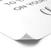 Teken voor een bloemenbar voor een bruidsfeer met  poster (Hoek)