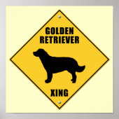 Teken voor Golden Retriever kruising (XING) Poster (Voorkant)