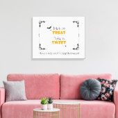Teken voor Halloween Treat Canvas Afdruk (Insitu (Woonkamer))