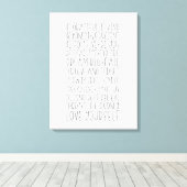 Teken voor herinnering aan familie canvas afdruk (Insitu (Houten vloer))