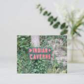 teken voor het Briefkaart van de indiase caverns (Staand voorkant)