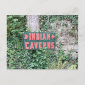 teken voor het Briefkaart van de indiase caverns (Voorkant)