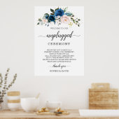 Teken voor het huwelijksceremonie zonder mobiele t poster (Keuken)