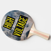 Teken voor hoogspanningswaarschuwing - FUNNY Tafeltennisbatje (Zijkant)