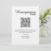 Teken voor huwelijksreis QR-code, aangepast huweli