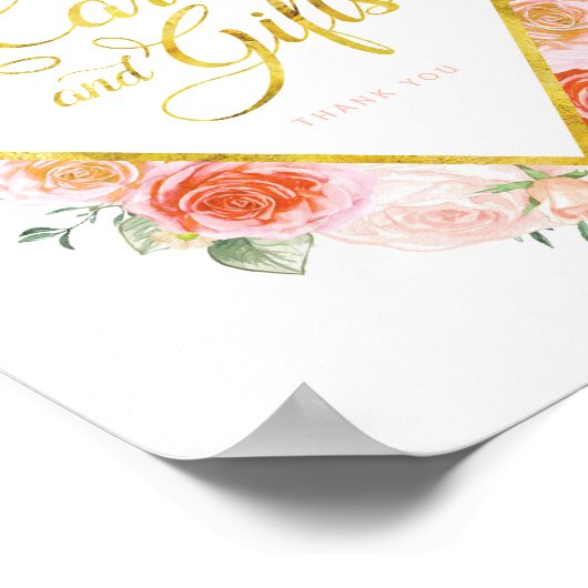 Teken voor kaarten en cadeautjes (8x10) poster (Hoek)