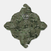 Teken voor kankerdierentuin op groene digitale cam bedankdoosjes (Uitgevouwen)