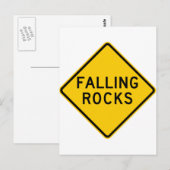 Teken voor markering van afgevatte Rocks Zone High Briefkaart (Voorkant / Achterkant)