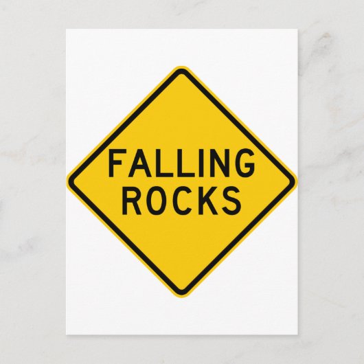 Teken voor markering van afgevatte Rocks Zone High Briefkaart (Voorkant)