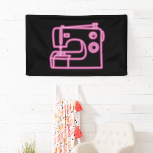Teken voor neonnaaimachine Roze Spandoek (Insitu)