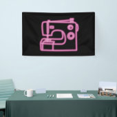 Teken voor neonnaaimachine Roze Spandoek (Beurs)
