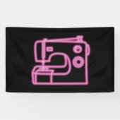 Teken voor neonnaaimachine Roze Spandoek (Horizontaal)